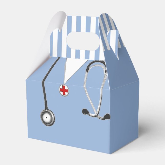 Creative Doctor Party Favor Boxes (Front Side)