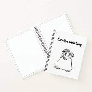 creative Dog sketching Notebook