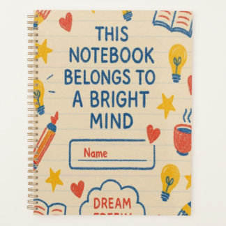 Creative Doodle Notebook – Bright Mind Journal wit
