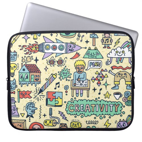 Creative Doodles Fun Activity Set Laptop Sleeve