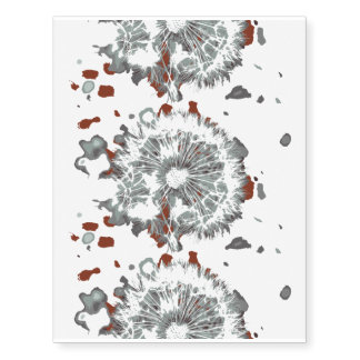 Creative drawing dandelion temporary tattoos