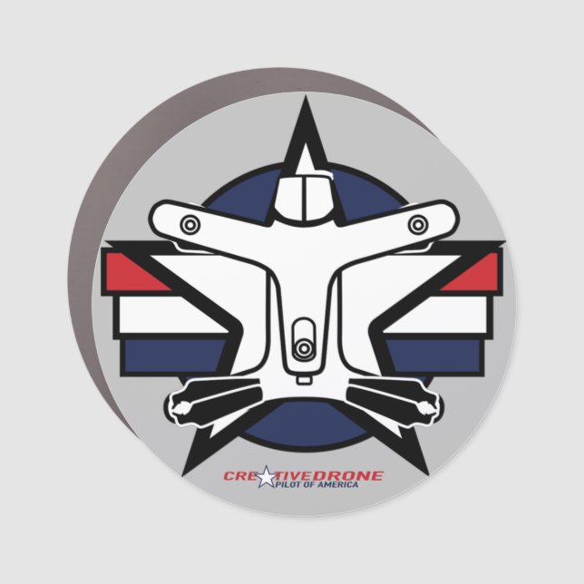 Creative Drone Logo Magnet (Front)