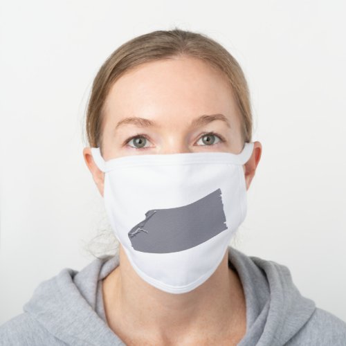 Creative Duct Tape Art White Cotton Face Mask