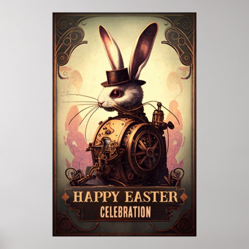 Creative easter sunday poster