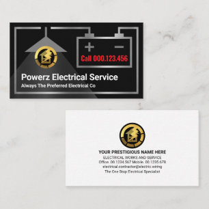 Creative Electric Circuit Frame Electrician Business Card