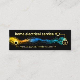 Creative Electric Circuit Lightning Power Mini Business Card