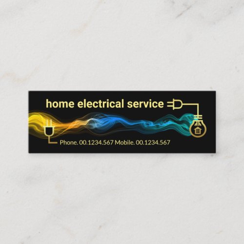 Creative Electric Circuit Lightning Power Mini Business Card