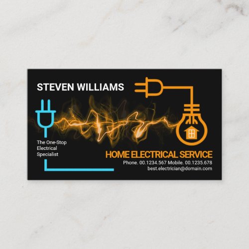 Creative Electric Lightning Circuit Board Business Card