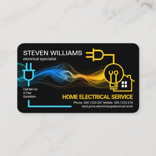 Creative Electrical Circuit Lightning Power Business Card