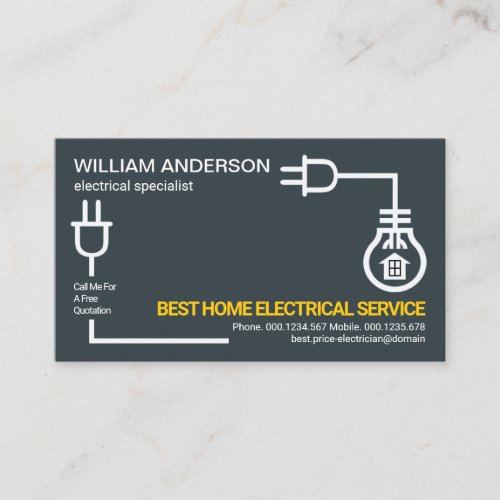 Creative Electrical Circuit Wiring Electrician  Business Card