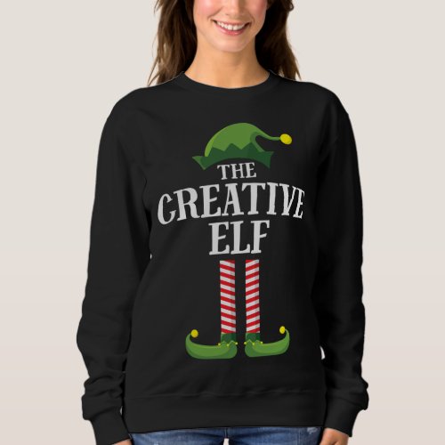 Creative Elf Matching Family Christmas Party Sweatshirt