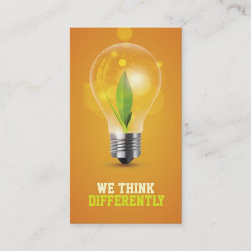 creative energic bulb business card