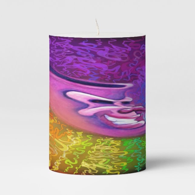 Creative Energy Pillar Candle (Front)