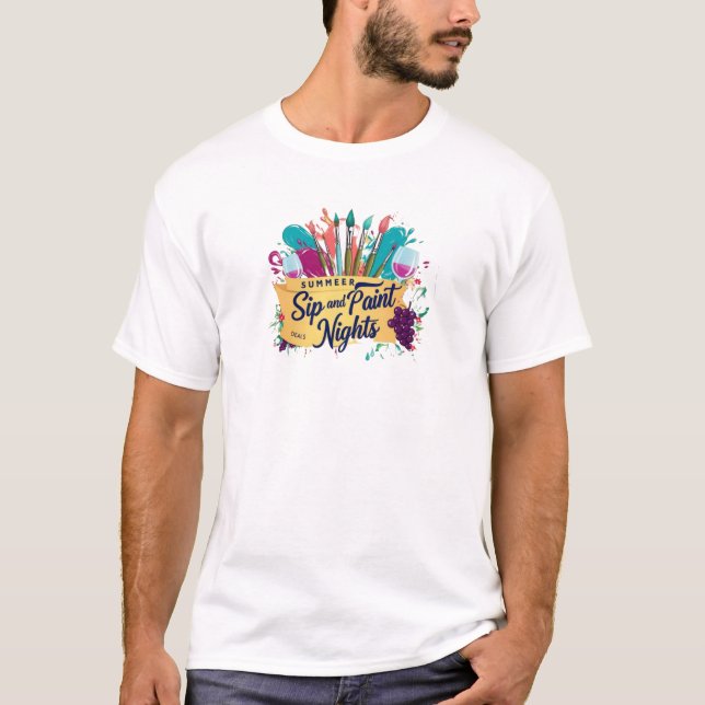 Creative Evenings Summer Sip & Paint Tee (Front)