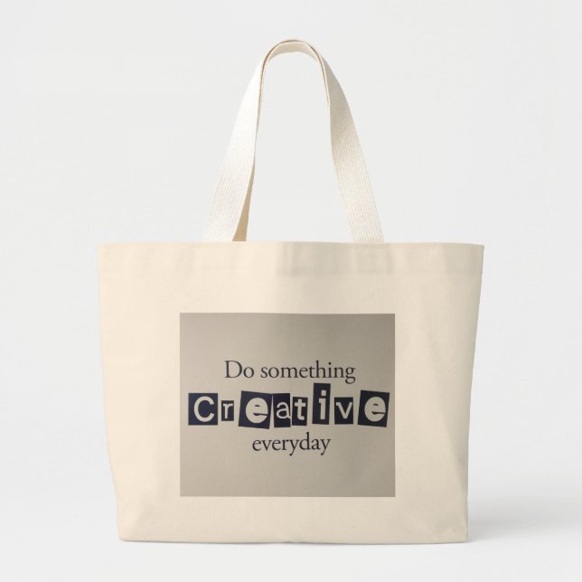 creative everyday large tote bag (Front)