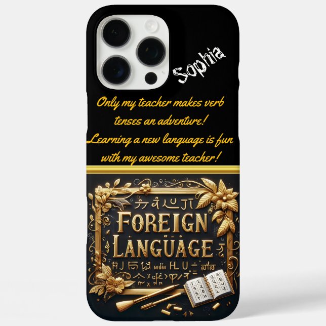 Creative Expression in Foreign Languages Case-Mate iPhone Case (Back)