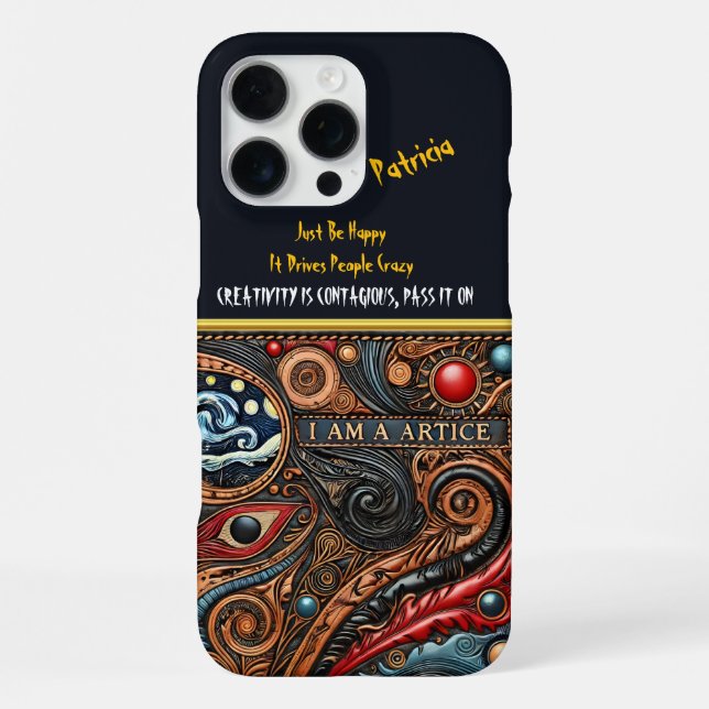 Creative Eye Design with Vibrant Colors Iphone Case (Back)