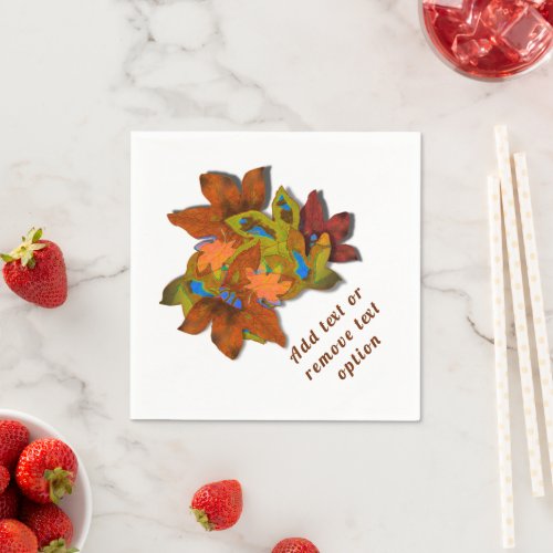 Creative Fall Leaves Thanksgiving Napkins