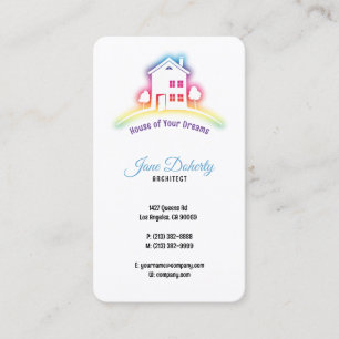 Creative Family Home House of Your Dreams Business Card