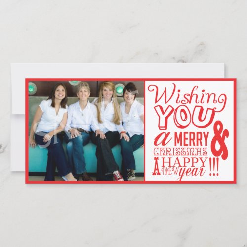 Creative Family Photo Xmas Christmas Card Holiday Card