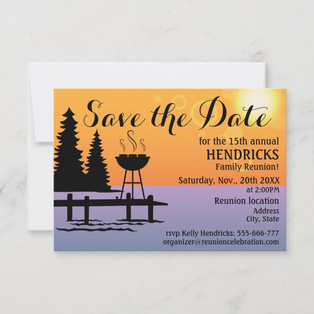 Creative Family Reunion design Save The Date (Front)