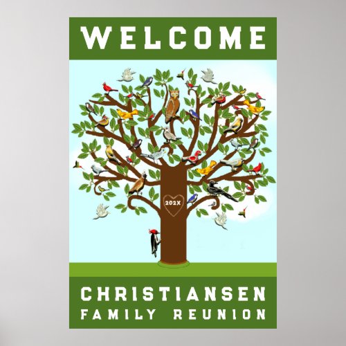 Creative Family Reunion Welcome Poster