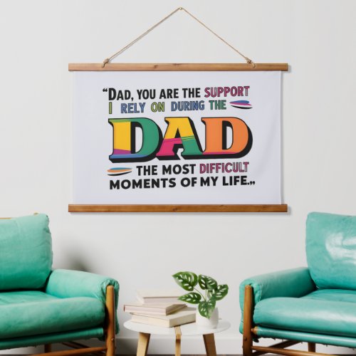 Creative Father Support Poster Hanging Tapestry