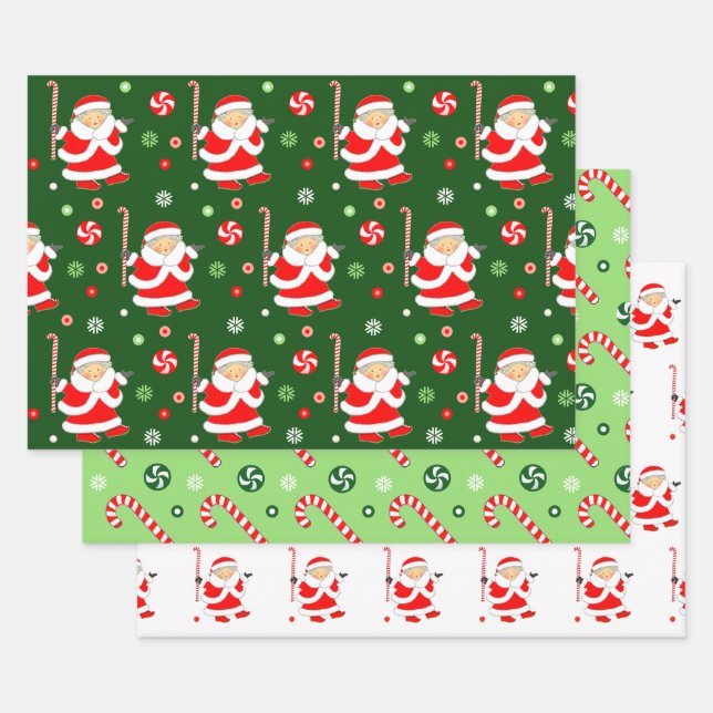 Creative Field Hockey Christmas Gift Wrapping Pape Paper Sheets (Set)