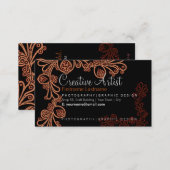 Creative Floral Artist Business Card (Front/Back)
