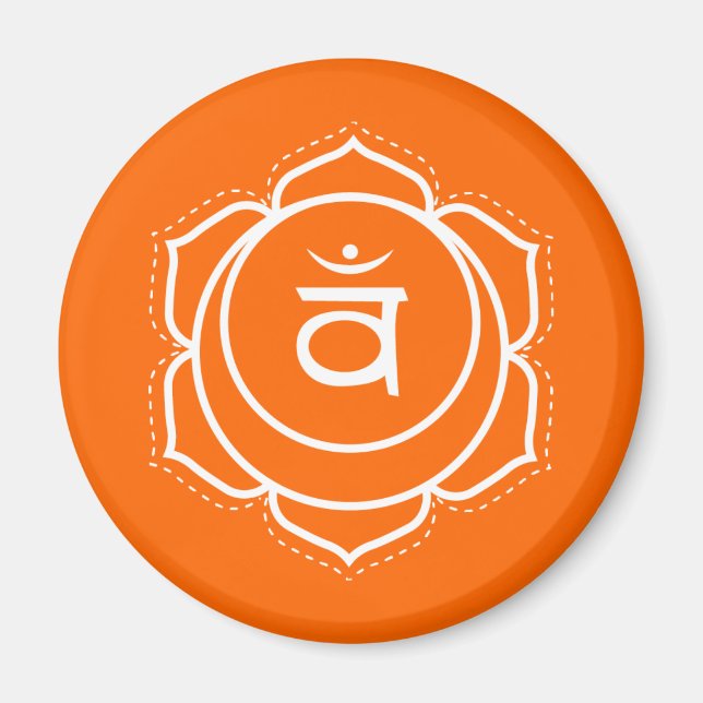 Creative Flow Orange Sacral Chakra Magnet (Front)