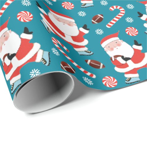 Creative Football Christmas Gift Wrapping Paper