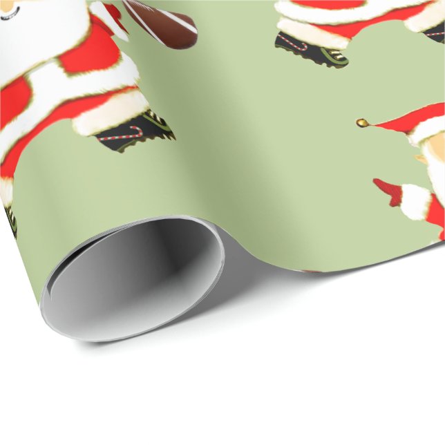 Creative Football Christmas Gift Wrapping Paper (Roll Corner)