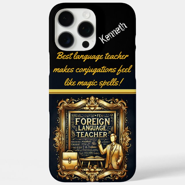 Creative Foreign Language Teacher Case-Mate iPhone Case (Back)