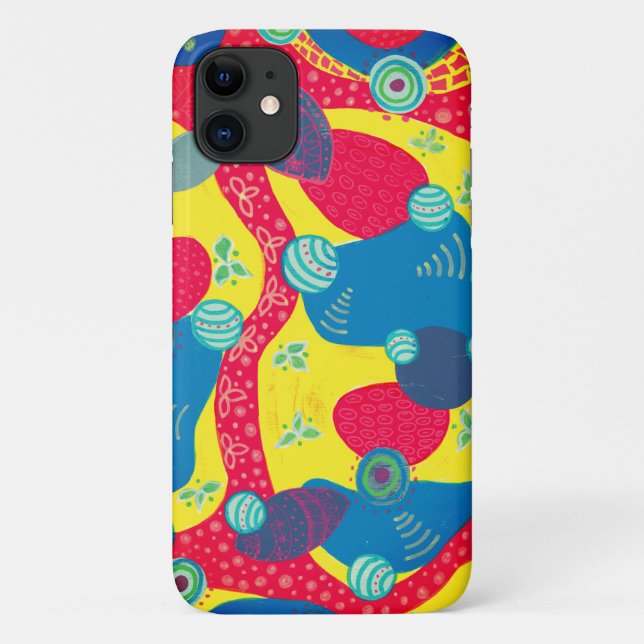 Creative Forms and Shapes Original Abstract Art Case-Mate iPhone Case (Back)