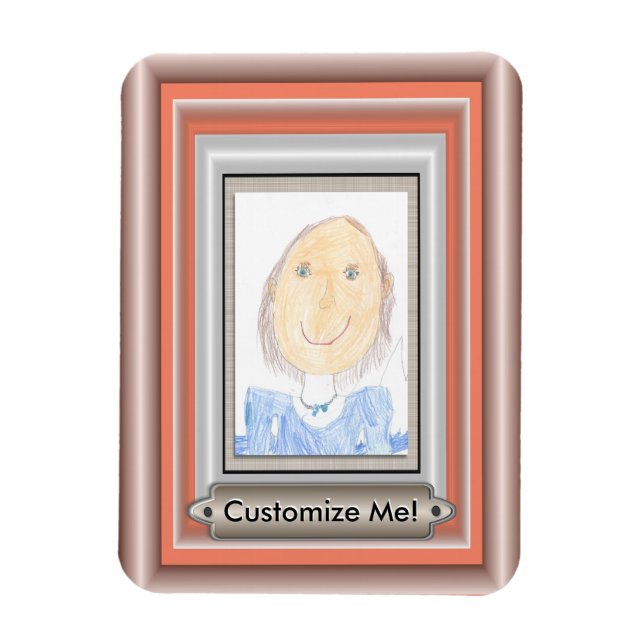 Creative Frame and Mat For Your Masterpiece Magnet (Vertical)