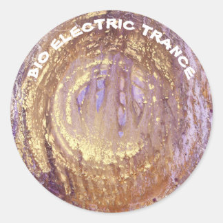 Creative Frequencies Stickers, Bio-Electric Trance Classic Round Sticker