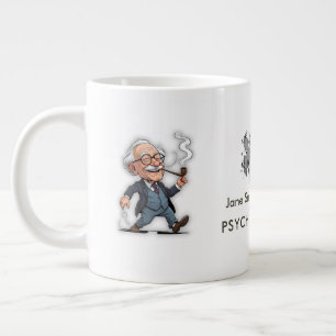 Creative Freud Caricature Rorschach Theme Quote fo Giant Coffee Mug