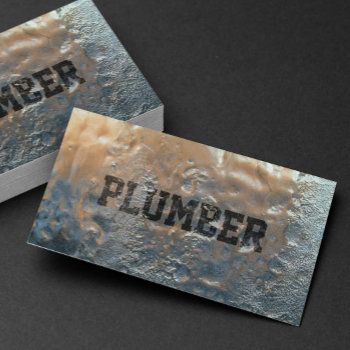 Creative Frozen Ice Plumber Professional Business Card by cardfactory at Zazzle