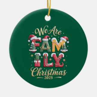 Creative & Fun Family Christmas Ceramic Ornament