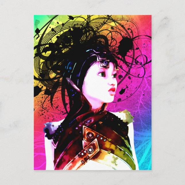 Creative Funk Industrial Surrealism Art Postcard (Front)