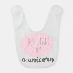Creative Funny Text | Unicorn | Unisex Feeding Baby Bib