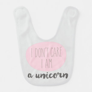 Creative Funny Text   Unicorn   Unisex Feeding Baby Bib