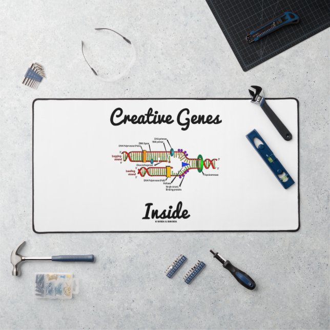 Creative Genes Inside DNA Replication Desk Mat (Workstation)
