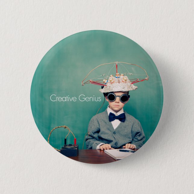 Creative Genius Designs Button (Front)