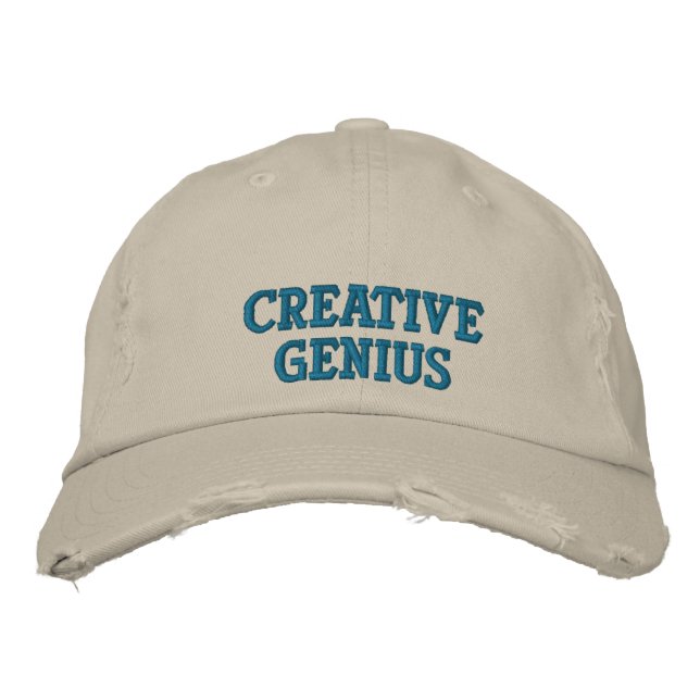 Creative Genius Embroidered Baseball Hat (Front)