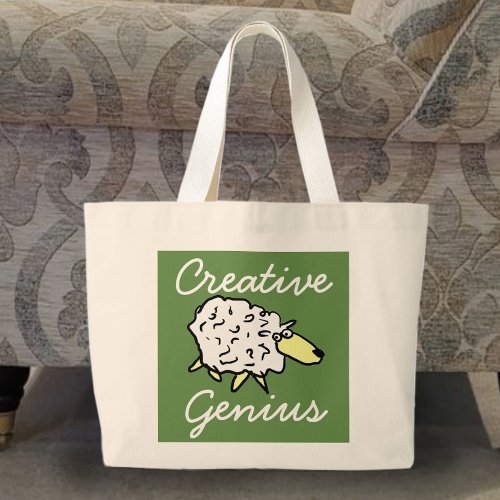 Creative Genius Sheep Cartoon Project Bag