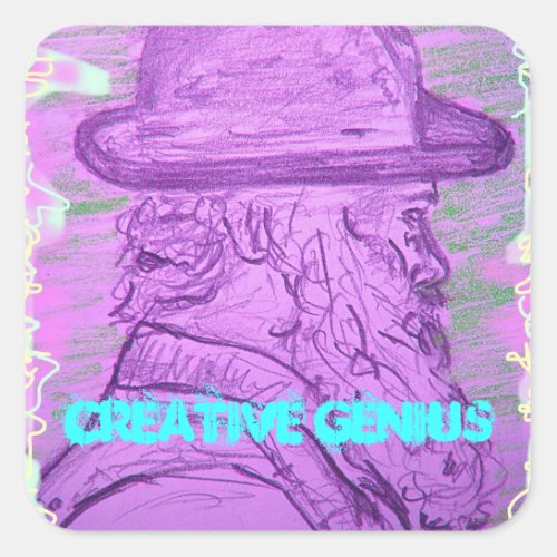 Creative Genius Square Sticker