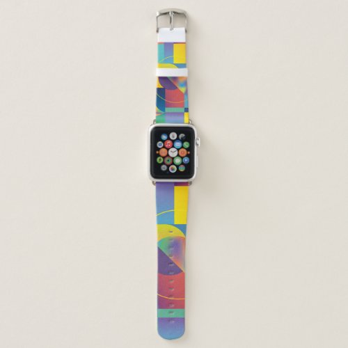 Creative Geometric Abstract Vintage Cover Apple Watch Band