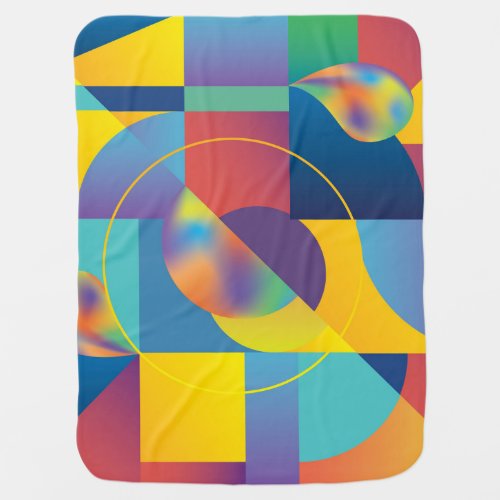 Creative Geometric Abstract Vintage Cover Baby Blanket