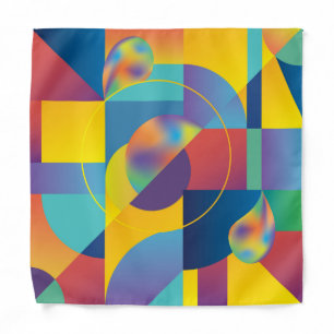 Creative Geometric: Abstract Vintage Cover. Bandana